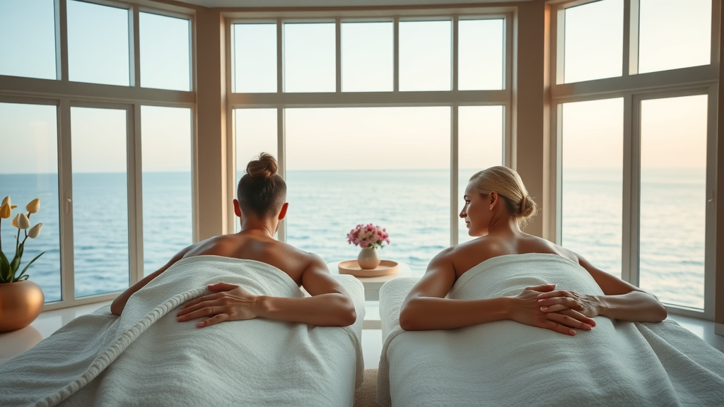 serene luxury couples spa with ocean view, relaxing adults, Myrtle Beach spa retreats, wellness main keyword