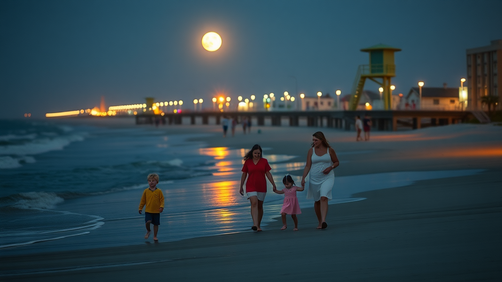 peaceful nighttime Myrtle Beach families beach rules and regulations curfew patrol 2025